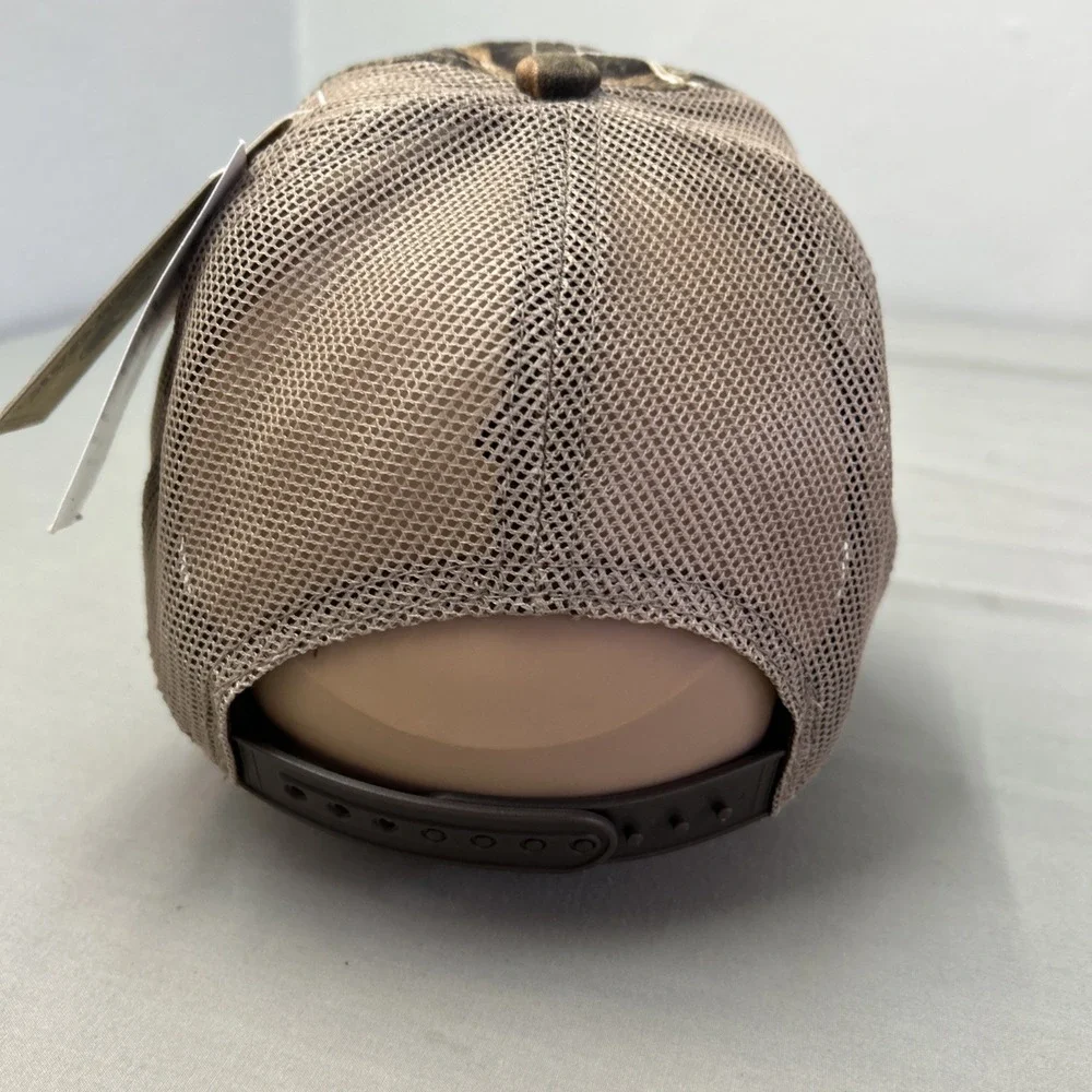 Ducks Unlimited Licensed Mossy Oak Green Camo Cap Hat Strapback Hunt NEW W/ Tags